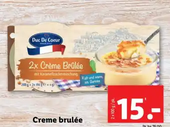 Lidl Creme brulée tilbud