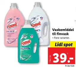 Lidl Vaskemiddel til finvask tilbud