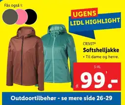 Lidl CRIVIT Softshelljakke tilbud