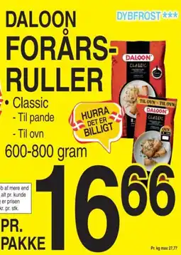 ABC Lavpris Daloon forårs- ruller tilbud