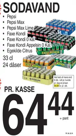 ABC Lavpris SODAVAND tilbud