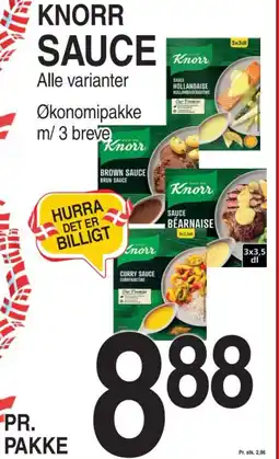 ABC Lavpris KNORR Sauce tilbud