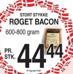 ABC Lavpris Stort Stykke Røget Bacon tilbud