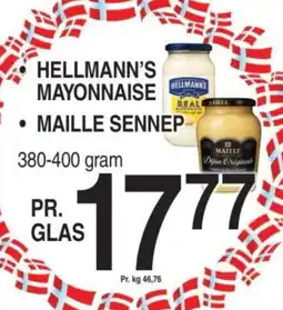 ABC Lavpris HELLMANN'S MAYONNAISE Maille Sennep tilbud