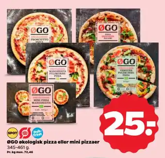 Netto ØGO økologisk pizza eller mini pizzaer tilbud