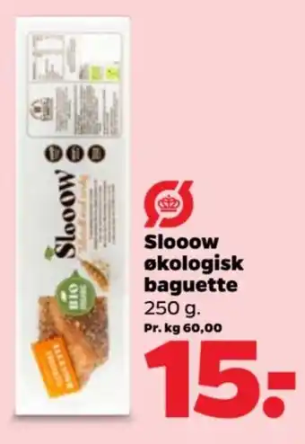 Netto Slooow Økologisk baguette tilbud