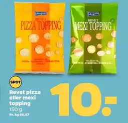 Netto Revet pizza eller mexi topping tilbud