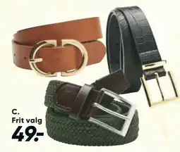 Bilka Dame- eller herrebælte tilbud