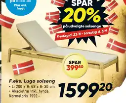 Bilka Lugo solseng tilbud