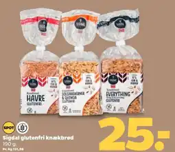 Netto Sigdal glutenfri knækbrød tilbud