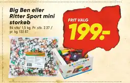 Bilka Big Ben eller Ritter Sport mini storkøb tilbud