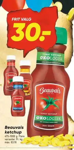 Bilka Beauvais ketchup tilbud