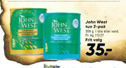 Bilka John West tun 3-pak tilbud
