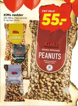 Bilka KiMs nødder tilbud