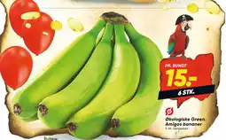 Økologiske Green Amigos bananer