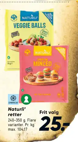 Bilka Naturli’ retter tilbud