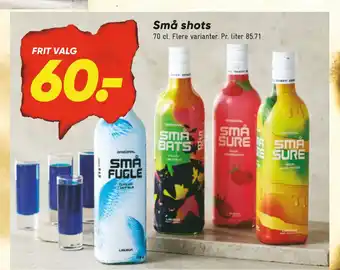 Bilka Små shots tilbud