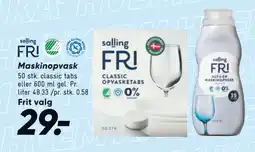 Bilka Maskinopvask tilbud