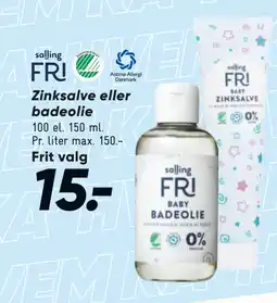 Zinksalve eller badeolie