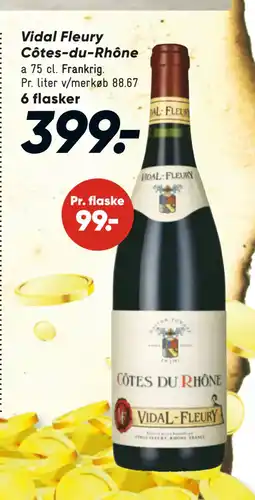 Bilka Vidal Fleury Côtes-du-Rhône tilbud
