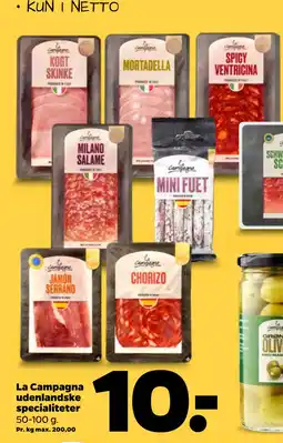 Netto La Campagna udenlandske specialiteter tilbud