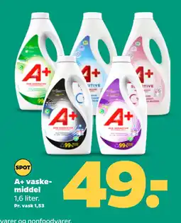 Netto A+ vaskemiddel tilbud
