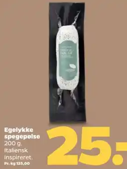 Netto Egelykke spegepølse tilbud