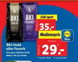 Lidl BKI Guld eller Favorit tilbud