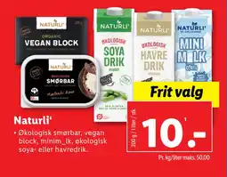 Lidl Naturli‘ tilbud