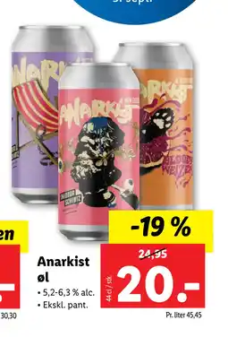 Lidl Anarkist øl tilbud