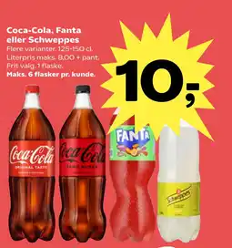 SuperBrugsen Coca-Cola, Fanta eller Schweppes tilbud