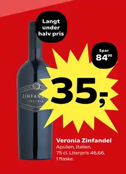 SuperBrugsen Veronia Zinfandel tilbud