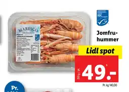 Lidl Jomfruhummer tilbud