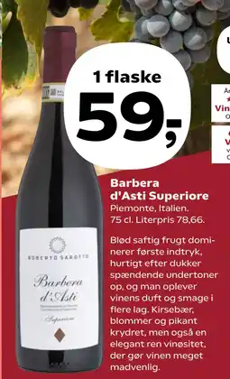 SuperBrugsen Barbera d'Asti Superiore tilbud