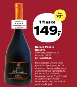 SuperBrugsen Barolo Pezole Riserva tilbud