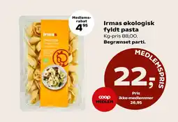 SuperBrugsen Irmas økologisk fyldt pasta tilbud