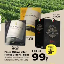 Finca Milena eller Ponte Villoni i boks