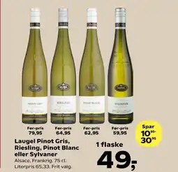 SuperBrugsen Laugel Pinot Gris, Riesling, Pinot Blanc eller Sylvaner tilbud