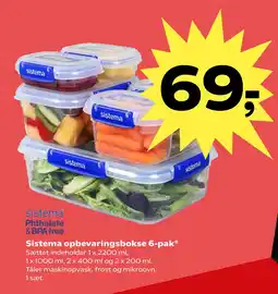 Sistema opbevaringsbokse 6-pak