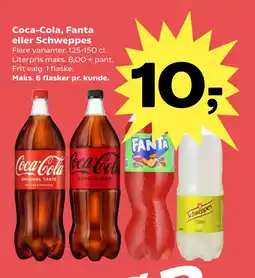 Kvickly Coca-Cola, Fanta eller Schweppes tilbud