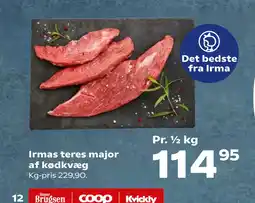 SuperBrugsen Irmas teres major af kødkvæg tilbud