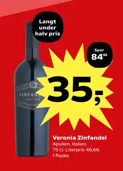 Kvickly Veronia Zinfandel tilbud