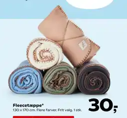 Kvickly Fleecetæppe tilbud