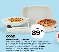 Ovnfaste fade i porcelæn