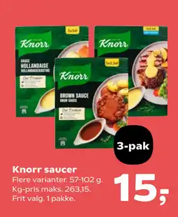 Kvickly Knorr saucer tilbud