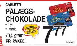 ABC Lavpris PÅLÆGSCHOKOLADE tilbud