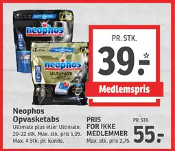 SPAR Neophos Opvasketabs tilbud