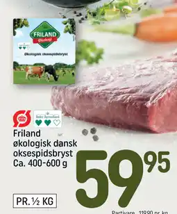 REMA 1000 Friland økologisk dansk oksespidsbryst tilbud