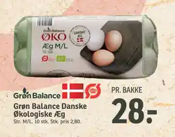 SPAR Grøn Balance Danske Økologiske Æg tilbud