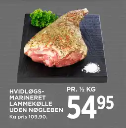 MENY HVIDLØGSMARINERET LAMMEKØLLE UDEN NØGLEBEN tilbud